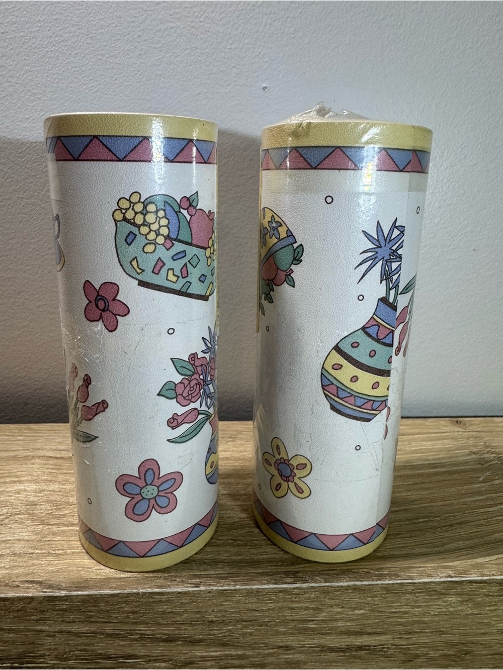 VTG C&A Wallcoverings CottageCore Pastels Wallpaper 27in x 5yd 2 Rolls